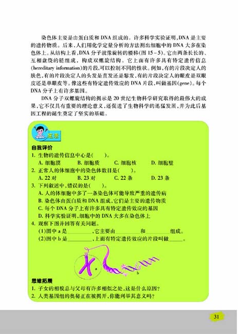 第一节 DNA是主要的遗传物质(第31页)