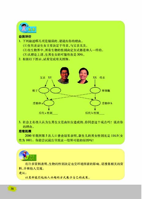 第三节 人的性别决定(第38页)