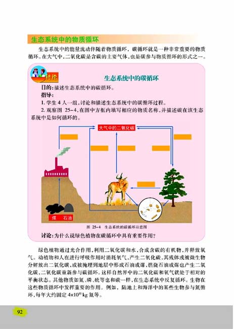 第二节 生态系统中的能量流动和物质循环(第92页)