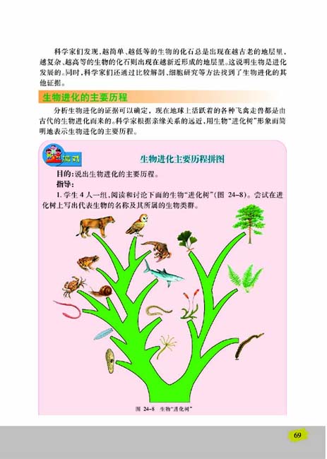第二节 生物进化的历程(第69页)