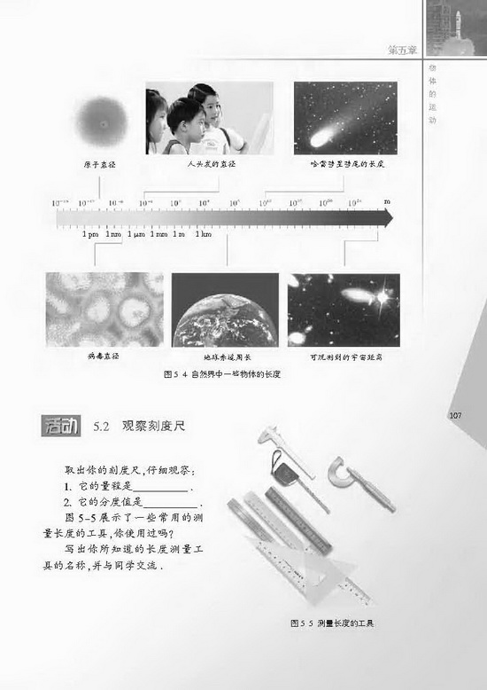 一、长度和时间的测量(第107页)