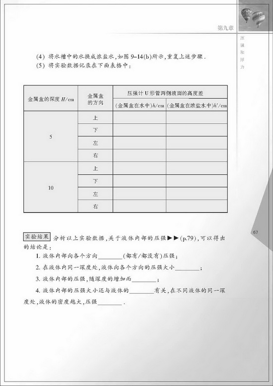 二、液体的压强(第67页)