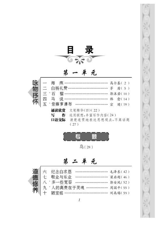 封面/前言/目录