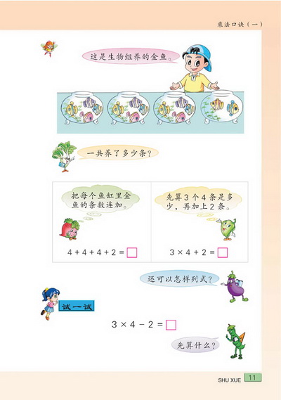 二 乘法口诀（一）(第11页)