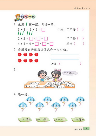 二 乘法口诀（一）(第9页)