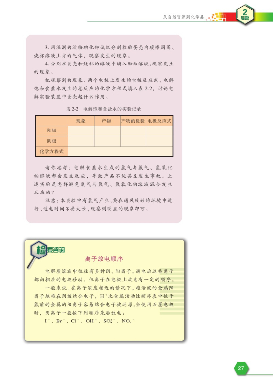 第二单元 氯碱生产(第27页)