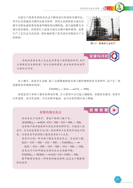 第二单元 化肥的生产与合理使用(第91页)