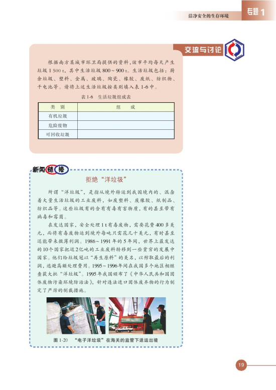 第三单元 生活垃圾的分类处理(第19页)