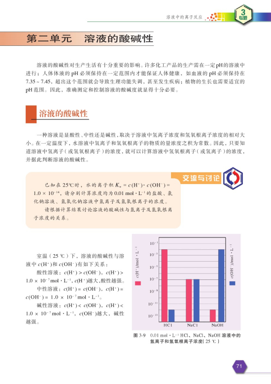 第二单元 溶液的酸碱性(第73页)