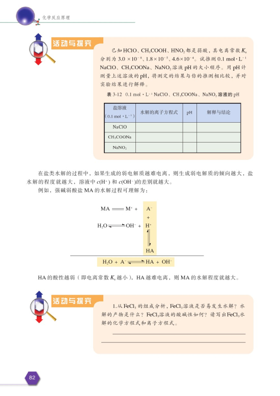 第四单元 沉淀溶解平衡(第84页)
