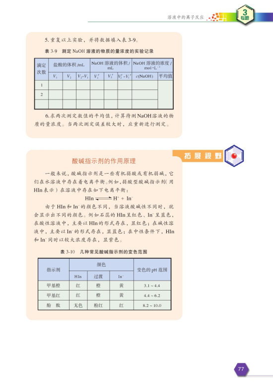 第二单元 溶液的酸碱性(第79页)