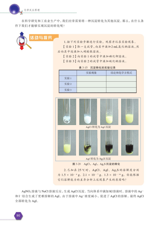 第四单元 沉淀溶解平衡(第92页)