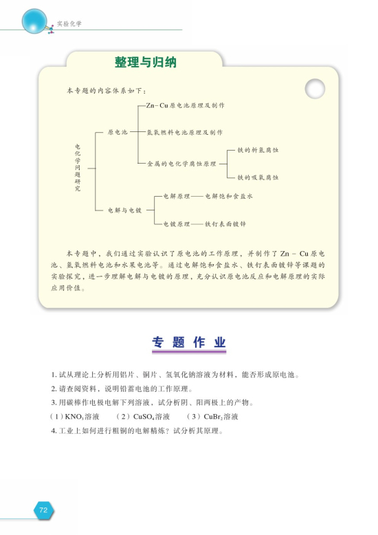 拓展课题5-2 阿伏加德罗常数的测定(第72页)