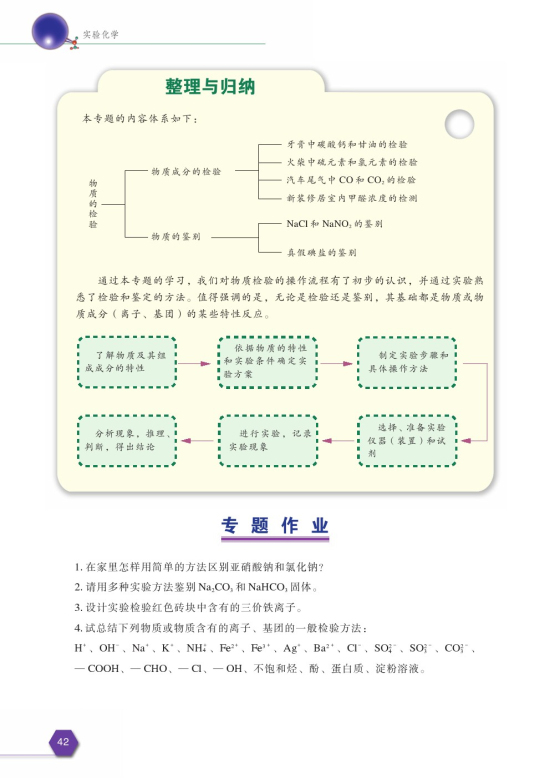 拓展课题3-3 真假碘盐的鉴别(第42页)