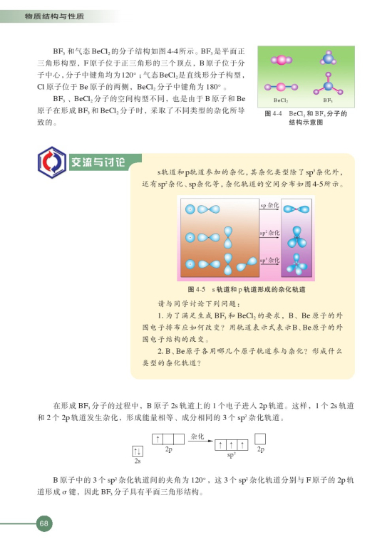第一单元 分子构型与物质的性质(第68页)