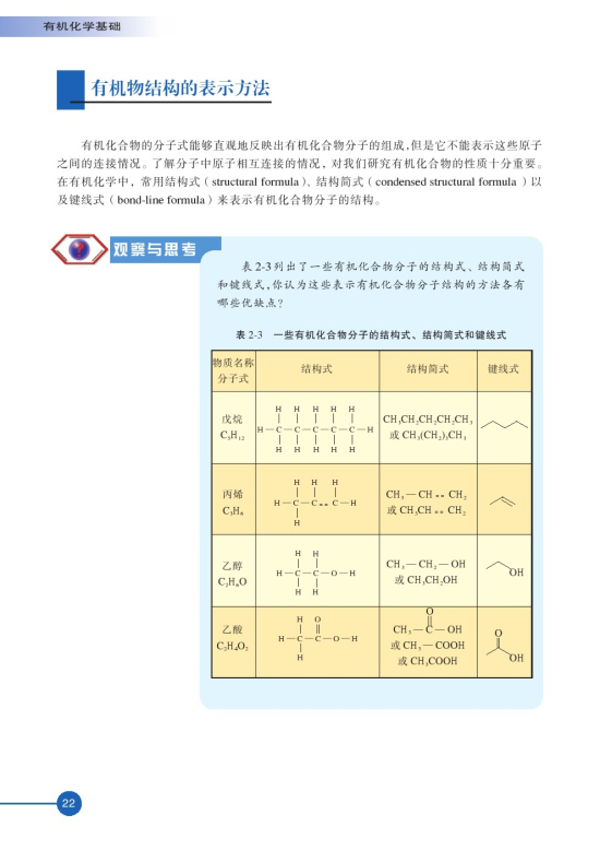 第一单元 有机化合物的结构(第22页)
