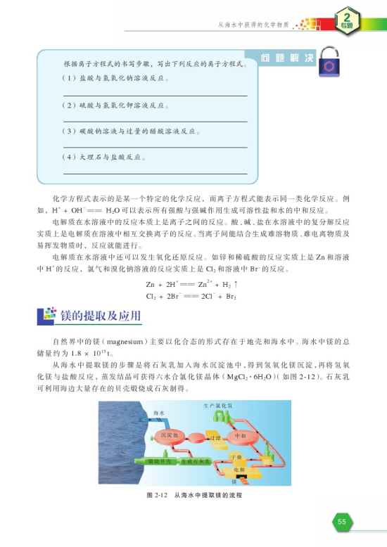 第二单元 钠、镁及其化合物(第55页)