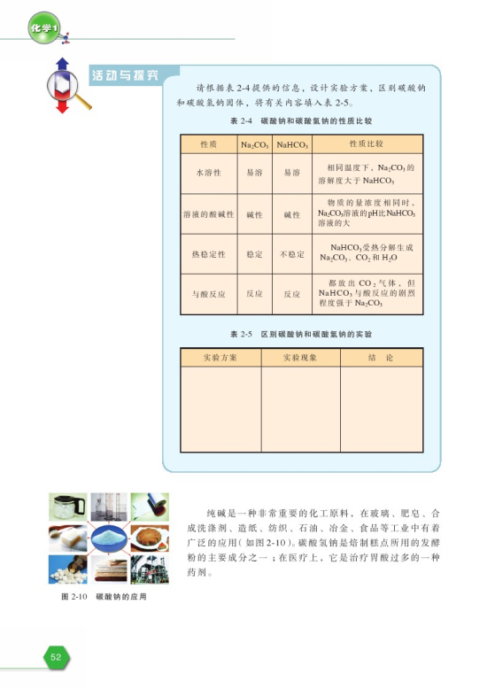 第二单元 钠、镁及其化合物(第52页)