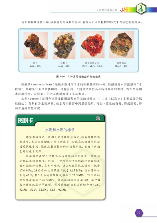 第三单元 含硅矿物与信息材料(第79页)