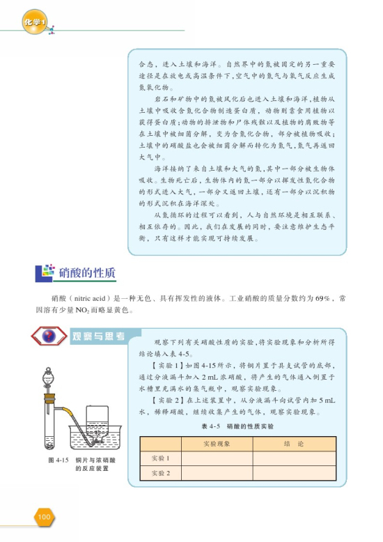 第二单元 生产生活中的含氮化合物(第100页)