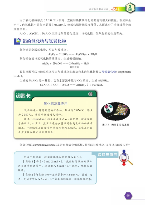 第一单元 从铝土矿到铝合金(第65页)