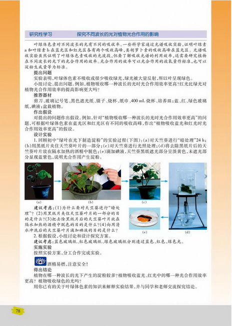 细胞呼吸原理的应用(第78页)