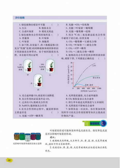 影响光合作用的环境因素(第68页)