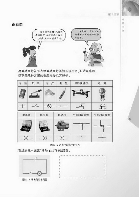 一、初识家用电器和电路(第61页)