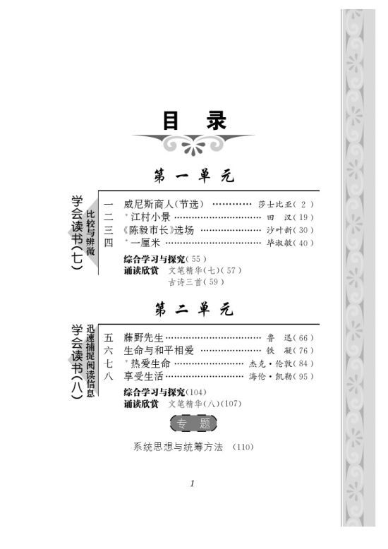 封面/前言/目录