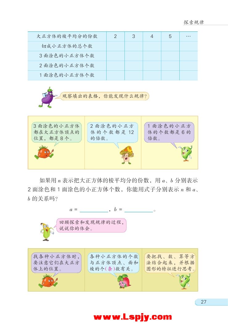 表面涂色的正方体(第27页)