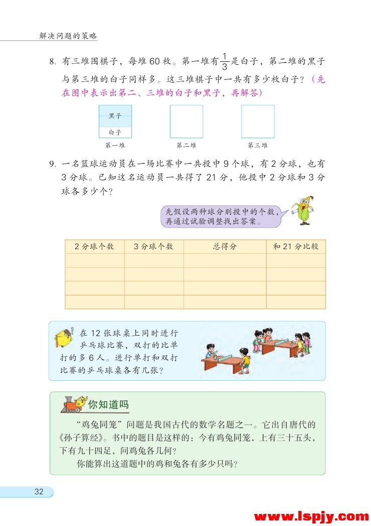 三 解决问题的策略(第32页)