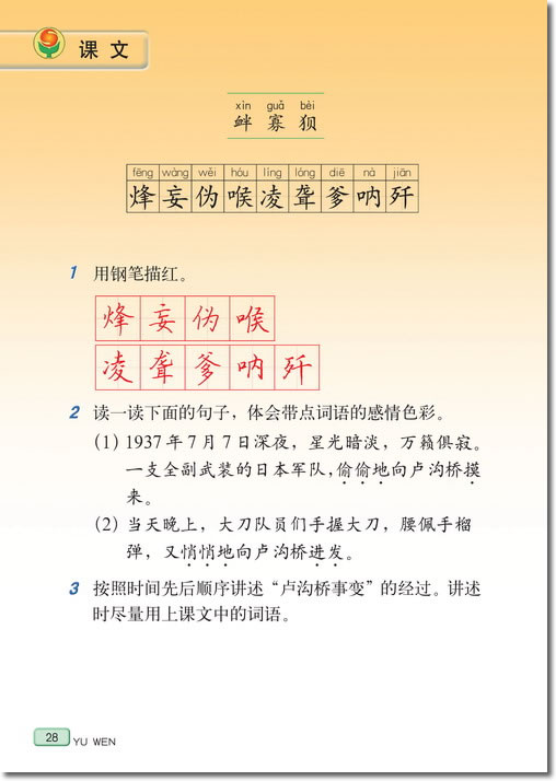 5、卢沟桥烽火(第28页)