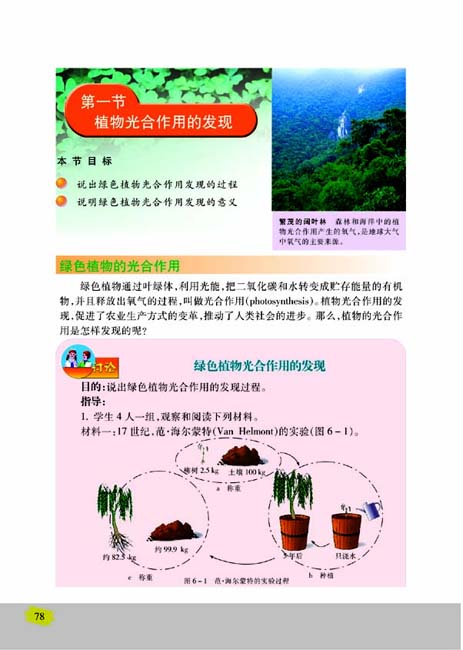 第一节 植物光合作用的发现(第78页)