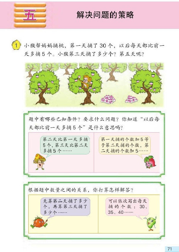 五 解决问题的策略(第71页)