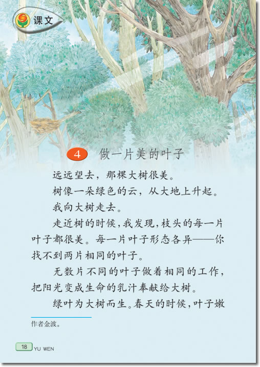 4 做一片美的叶子(第18页)