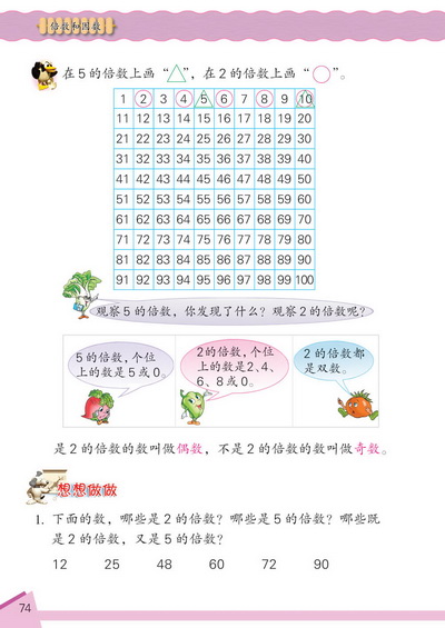 9 倍数和因数(第74页)