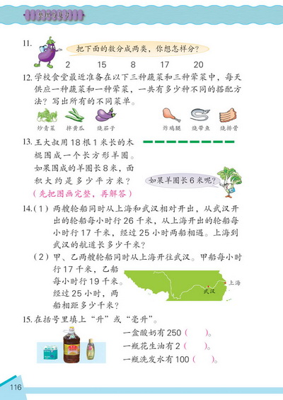 14 整理和复习(第116页)