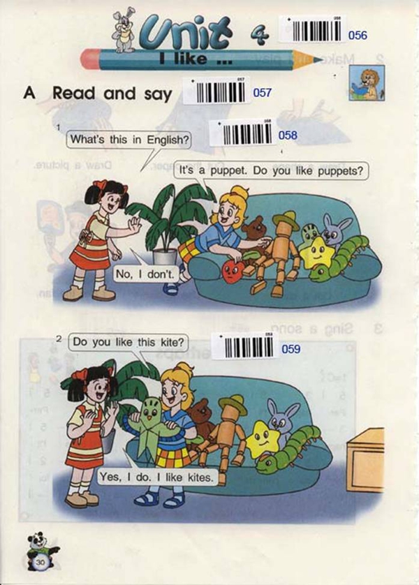 Unit4 I like(第30页)