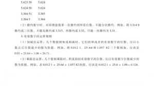 苏教版高三化学-实验化学电子课本附录Ⅶ 误差和有效数字运算规则(第104页)