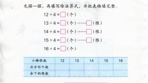 苏教版二年级数学下册电子课本一 有余数的除法(第2页)