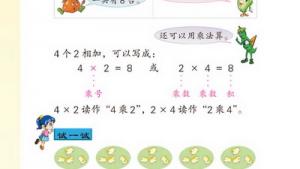 苏教版二年级数学上册(旧版)电子课本一 认识乘法(第2页)