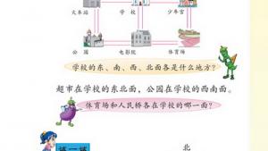 苏教版二年级数学下册(旧版)电子课本五 认识方向(第45页)