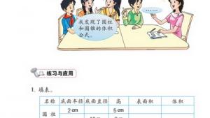 苏教版六年级数学下册(旧版)电子课本2 圆柱和圆锥(第33页)