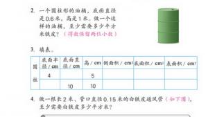 苏教版六年级数学下册(旧版)电子课本2 圆柱和圆锥(第23页)