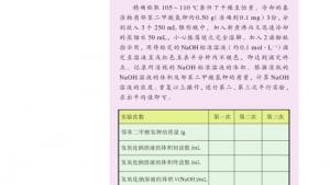 苏教版高三化学-实验化学电子课本拓展课题6-1 配制并标定氢氧化钠溶液(第80页)