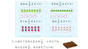 苏教版三年级数学下册电子课本七 分数的初步认识（二）(第84页)