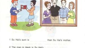 苏教版六年级英语6B电子课本Unit1 who is younger?(第10页)