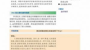 苏教版高一生物必修2（遗传与进化）电子课本第一节 探索遗传物质的过程(第53页)