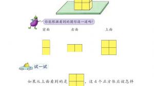 苏教版四年级数学上册电子课本三 观察物体(第33页)