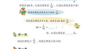苏教版六年级数学上册(旧版)电子课本3 分数乘法(第41页)